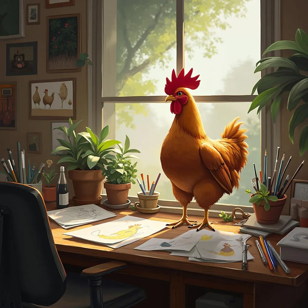 Character design process artwork