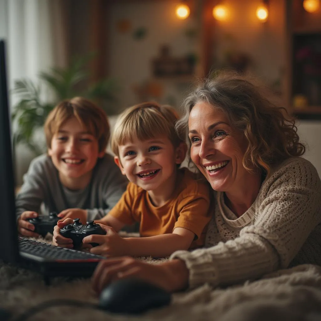 Jennifer Walsh family gamer portrait